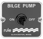 Rule On/Off Bilge Panel Switch